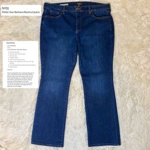 NYDJ Classic, Barbara Bootcut blue jeans EUC